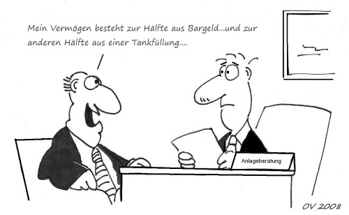 Karikatur Anlageberatung - Olaf Varlemann 2008
