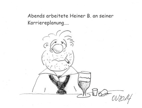 Karriereplanung (Karikatur von Olaf Varlemann)